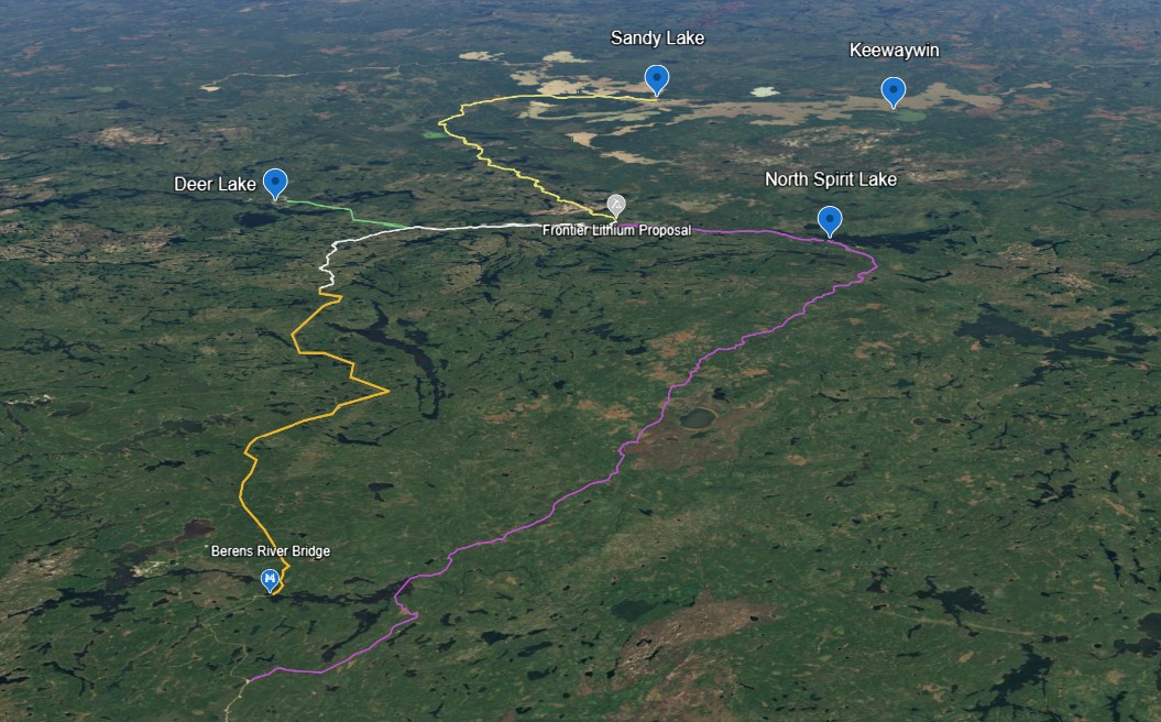 Roads through the land