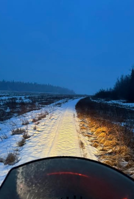 Skidoo at dawn